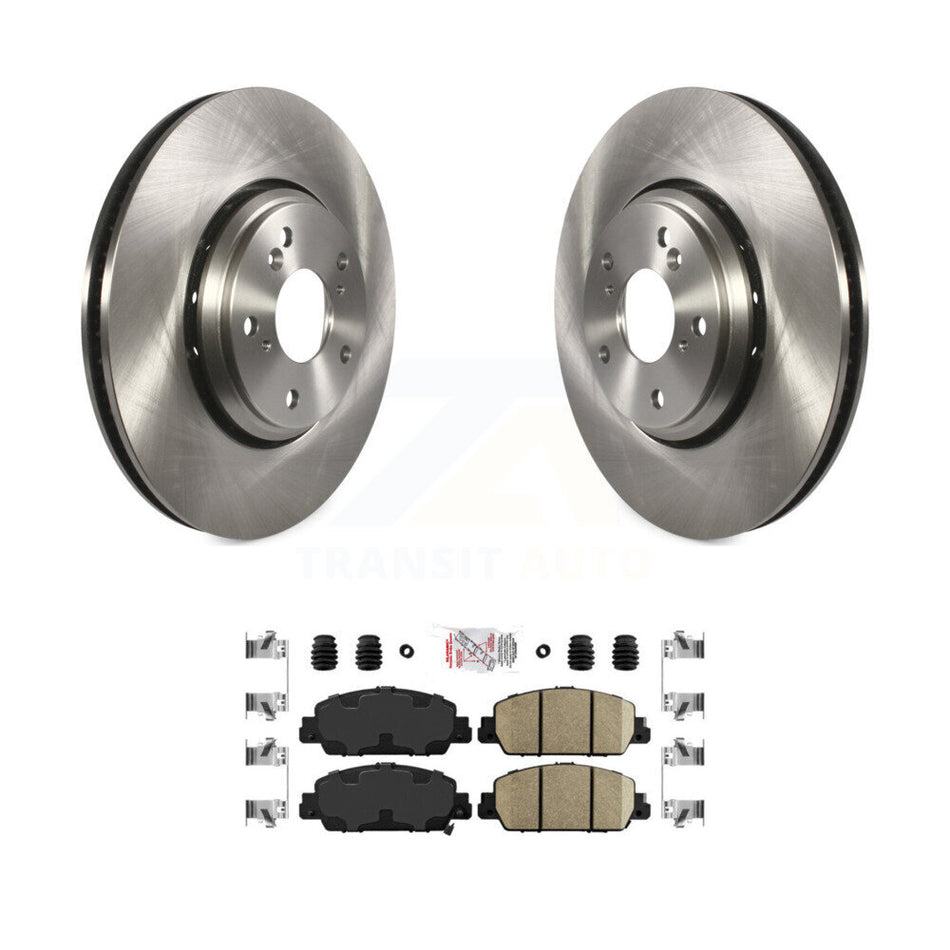 Front Brake Rotor Ceramic Pad Kit For 2017 Honda Accord Hybrid EX-L Touring K8A-103812