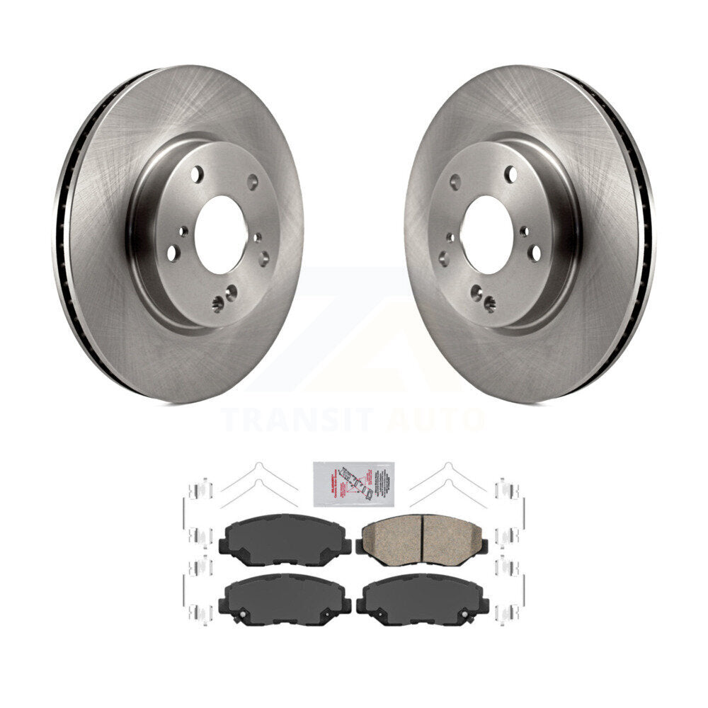 Front Disc Brake Rotors And Ceramic Pads Kit For Honda Civic K8A-103820