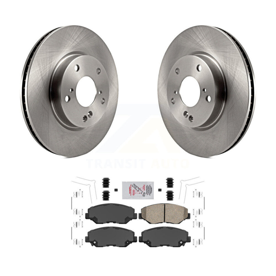 Front Disc Brake Rotors And Ceramic Pads Kit For Honda Civic K8A-103822