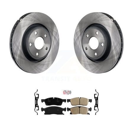 Front Disc Brake Rotors And Ceramic Pads Kit For Jeep Grand Cherokee Dodge Durango WK K8A-103856