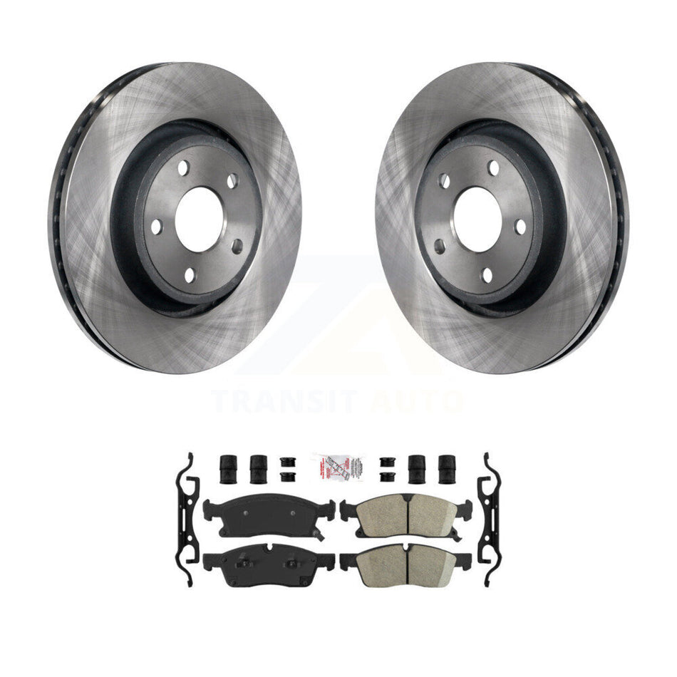 Front Disc Brake Rotors And Ceramic Pads Kit For Jeep Grand Cherokee Dodge Durango WK K8A-103860
