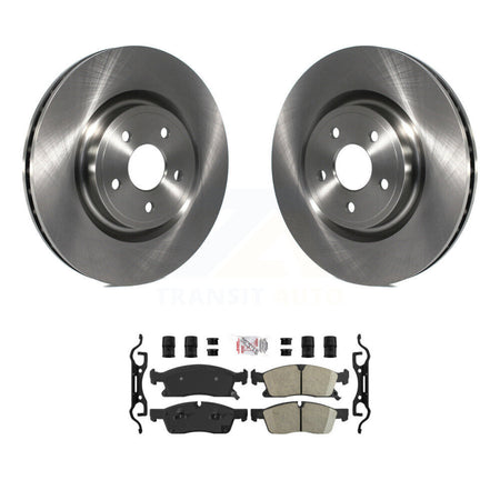 Front Brake Rotors Ceramic Pad Kit For 2017 Dodge Durango With 380mm Diameter Rotor K8A-103866