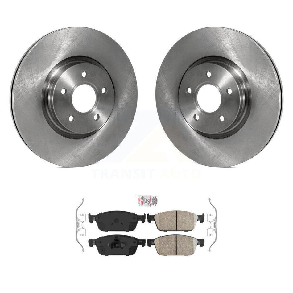Front Brake Rotor & Ceramic Pad Kit For 2013-2018 Ford Focus ST With 320mm Diameter K8A-103878