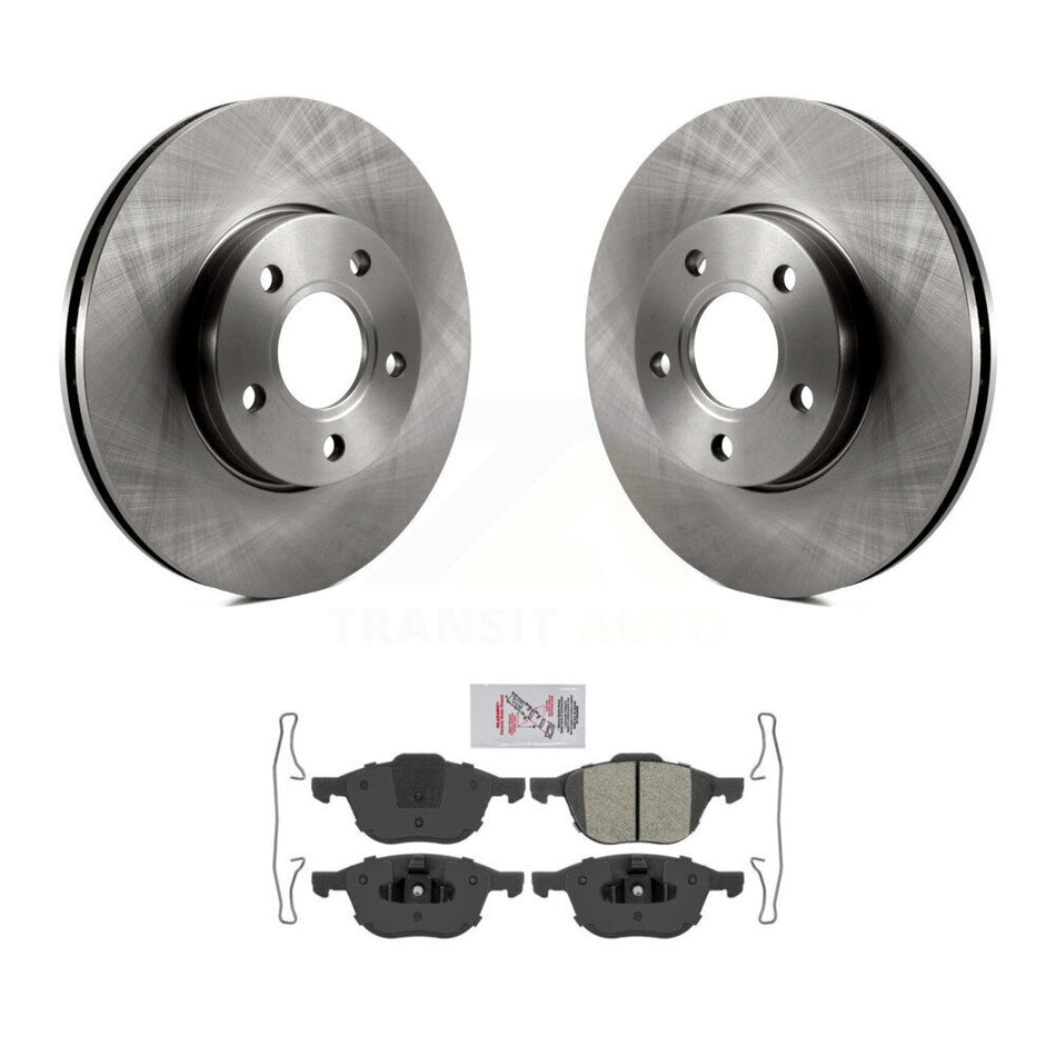 Front Disc Brake Rotors And Semi-Metallic Pads Kit For Ford Focus C-Max K8A-103879
