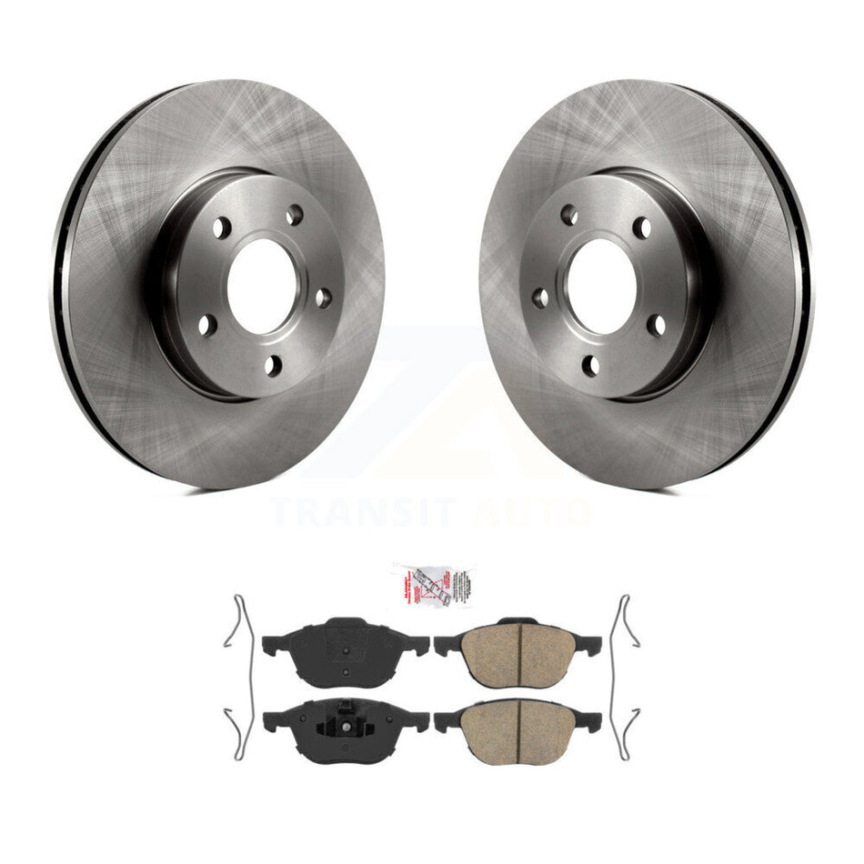 Front Disc Brake Rotors And Ceramic Pads Kit For Ford Focus C-Max K8A-103880