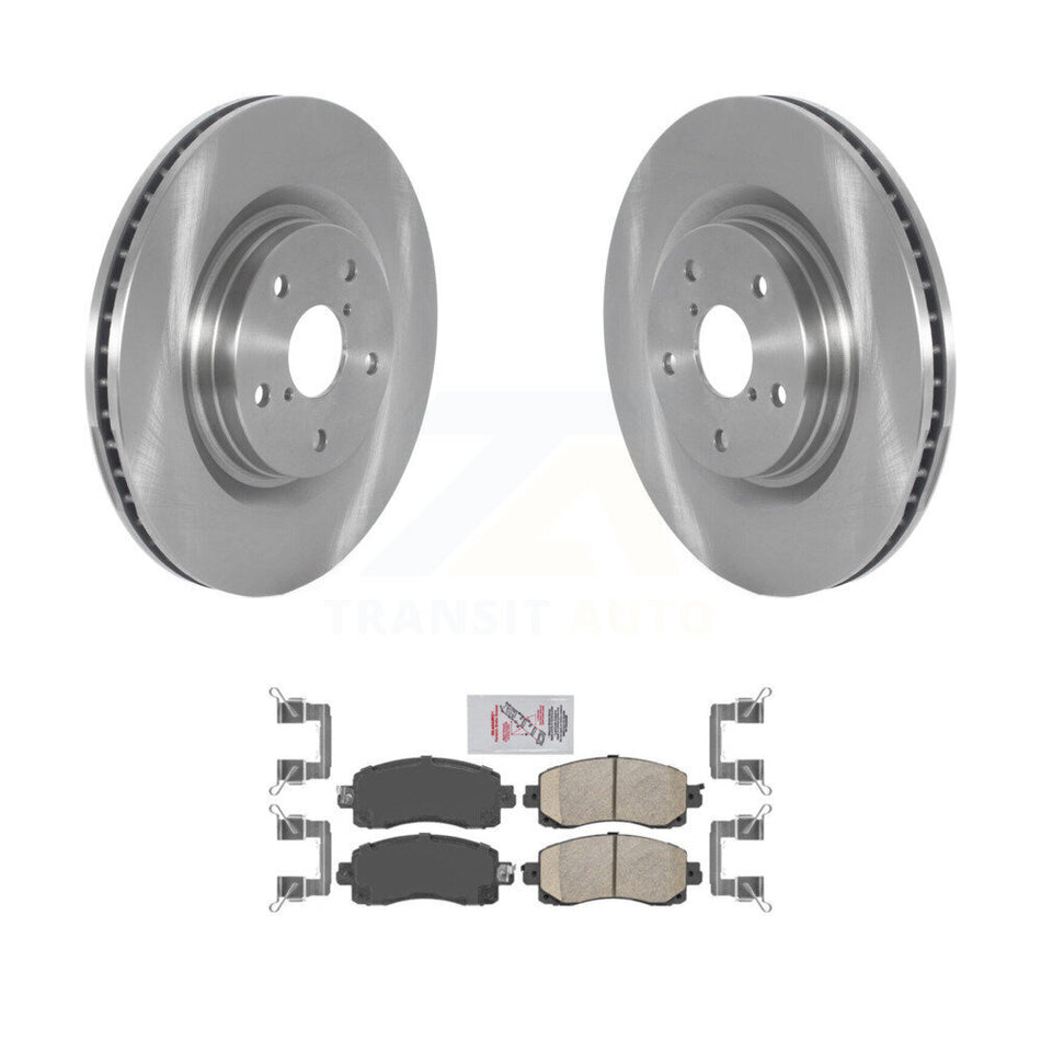 Front Disc Brake Rotor & Ceramic Pad Kit For Subaru Forester Outback Crosstrek WRX Legacy K8A-103898