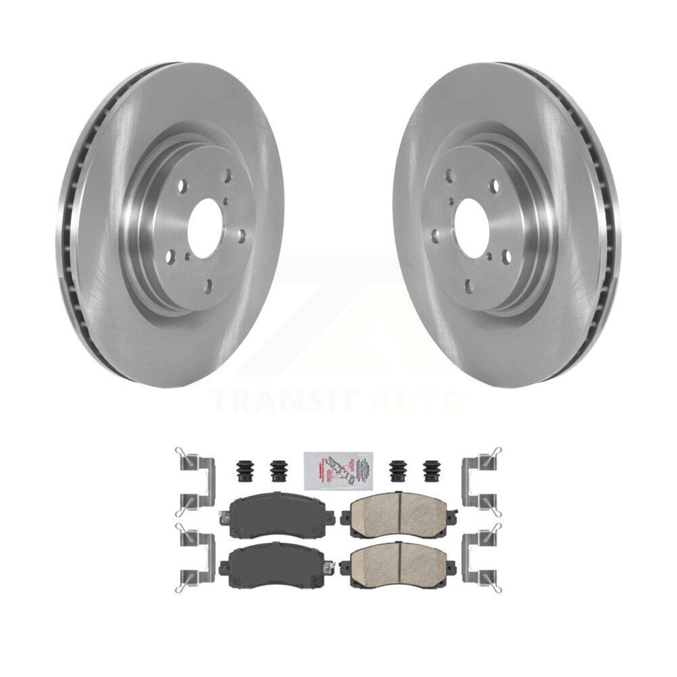 Front Disc Brake Rotor & Ceramic Pad Kit For Subaru Forester Outback Crosstrek WRX Legacy K8A-103900