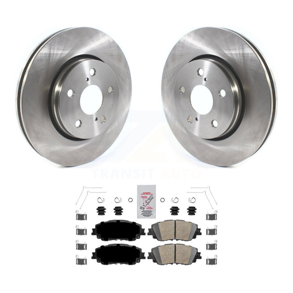 Front Brake Rotor And Ceramic Pad Kit For 2019 Toyota C-HR Vehicles Manufactured In Japan K8A-103903