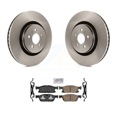 Front Brake Rotors Ceramic Pad Kit For 2019-2023 Lincoln Nautilus With Vented Rear K8A-103905