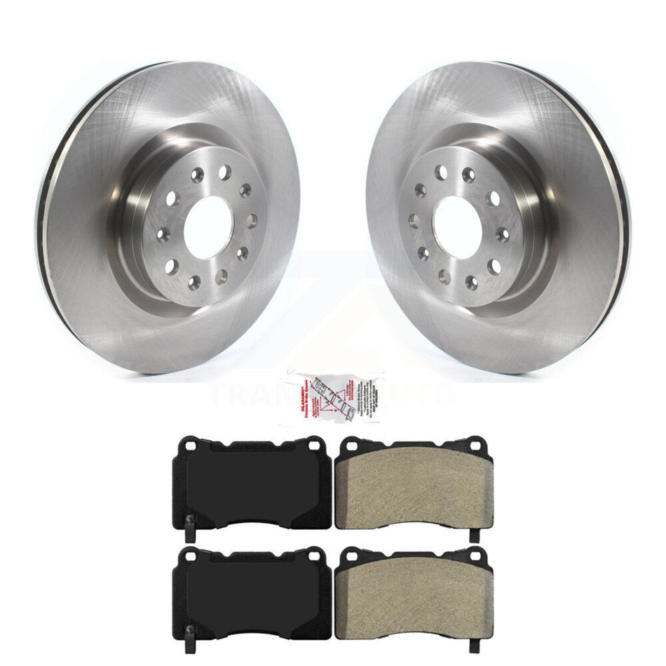 Front Disc Brake Rotors And Semi-Metallic Pads Kit For Cadillac CTS CT6 K8A-103912