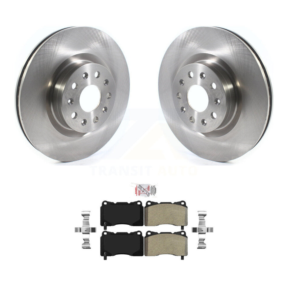 Front Disc Brake Rotors And Semi-Metallic Pads Kit For Cadillac CTS CT6 K8A-103918
