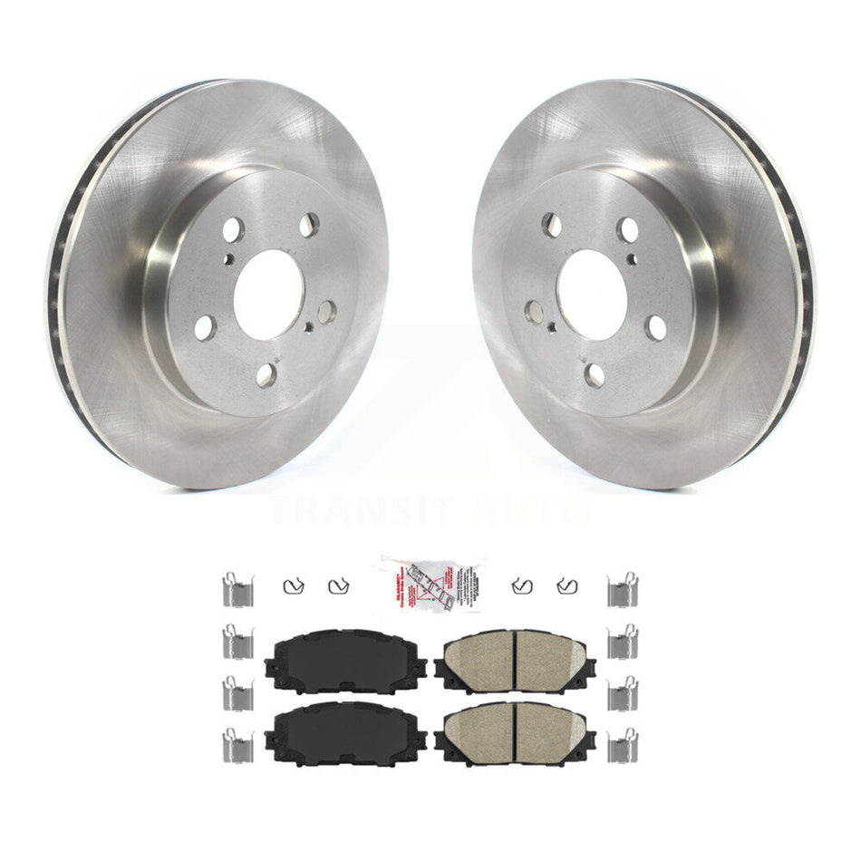 Front Disc Brake Rotors And Ceramic Pads Kit For Toyota Corolla Prius Prime AWD-e K8A-103932
