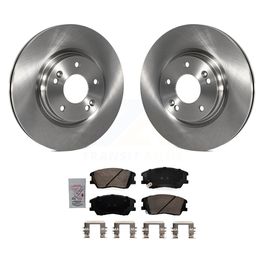 Front Disc Brake Rotors And Ceramic Pads Kit For Kia Soul EV K8A-103939