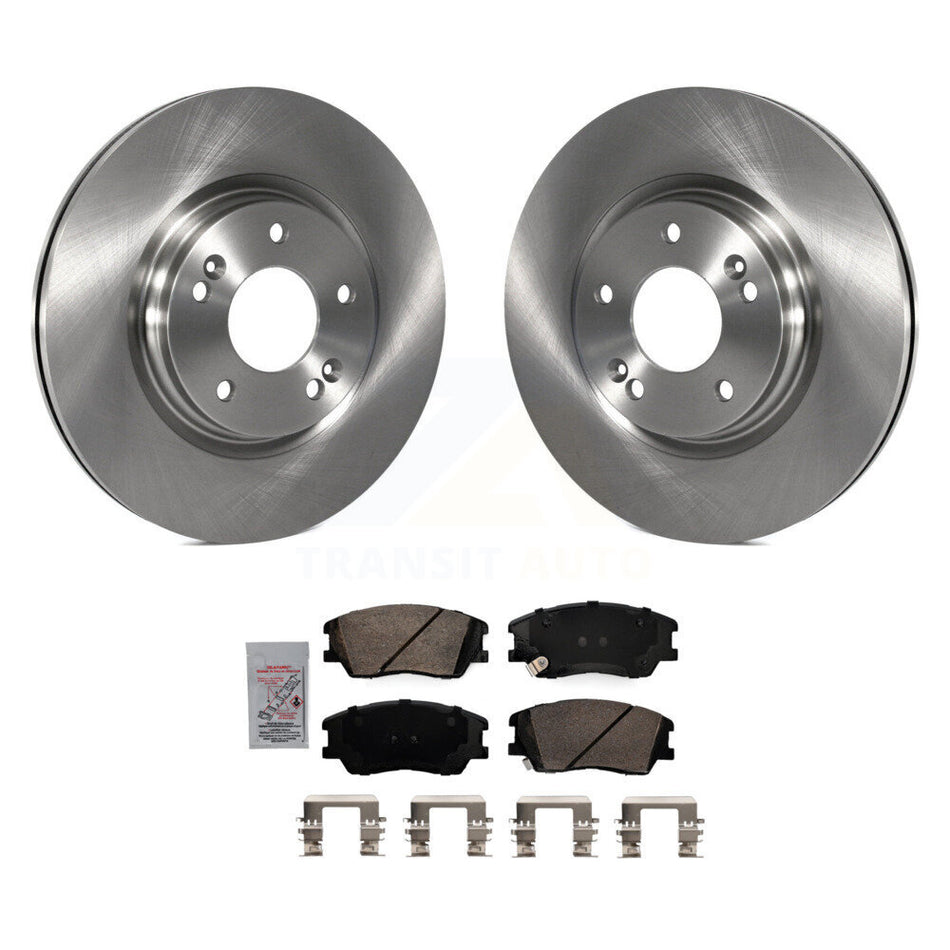Front Disc Brake Rotors And Ceramic Pads Kit For Kia Soul EV K8A-103939