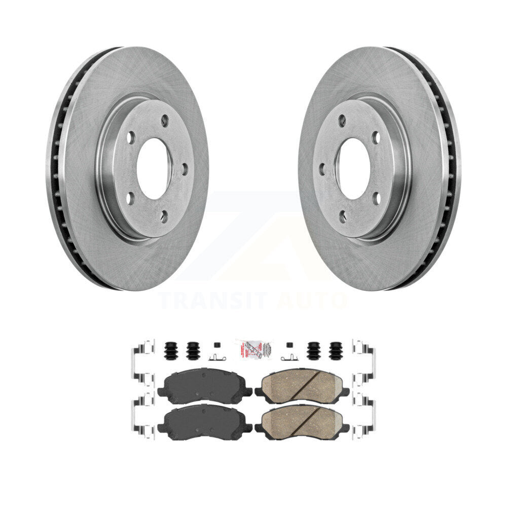 Front Disc Brake Rotors And Ceramic Pads Kit For Mitsubishi Lancer Dodge Caliber K8A-103944
