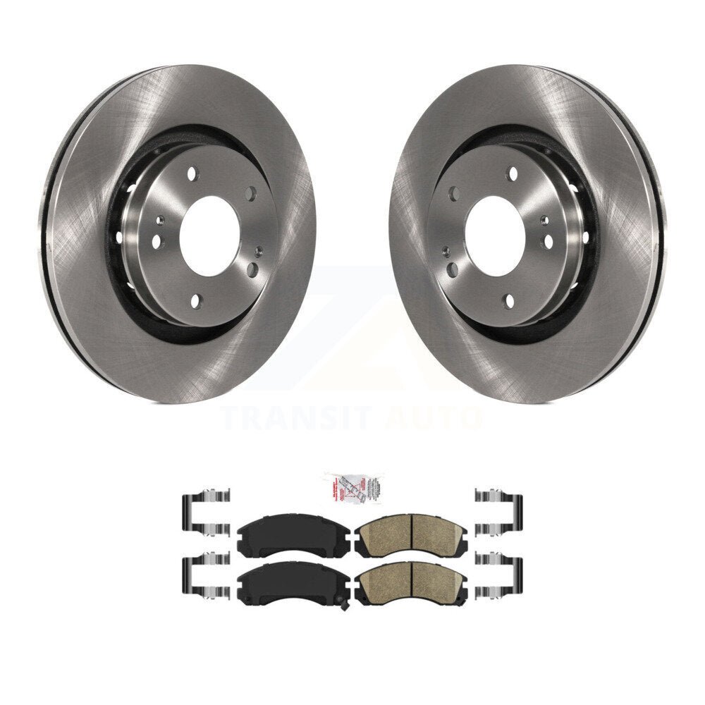 Front Disc Brake Rotors And Ceramic Pads Kit For Mitsubishi Outlander PHEV Lancer K8A-103947