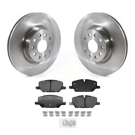 Front Disc Brake Rotors And Ceramic Pads Kit For 2022 Chevrolet Camaro LT with 2.0L K8A-103967