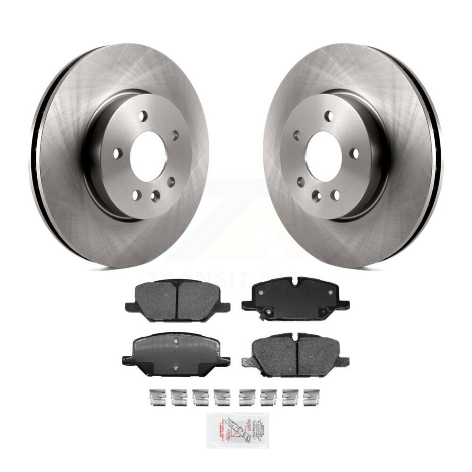 Front Brake Rotors Ceramic Pad Kit For 21-23 Cadillac CT4 With 321mm Diameter Rotor K8A-103969