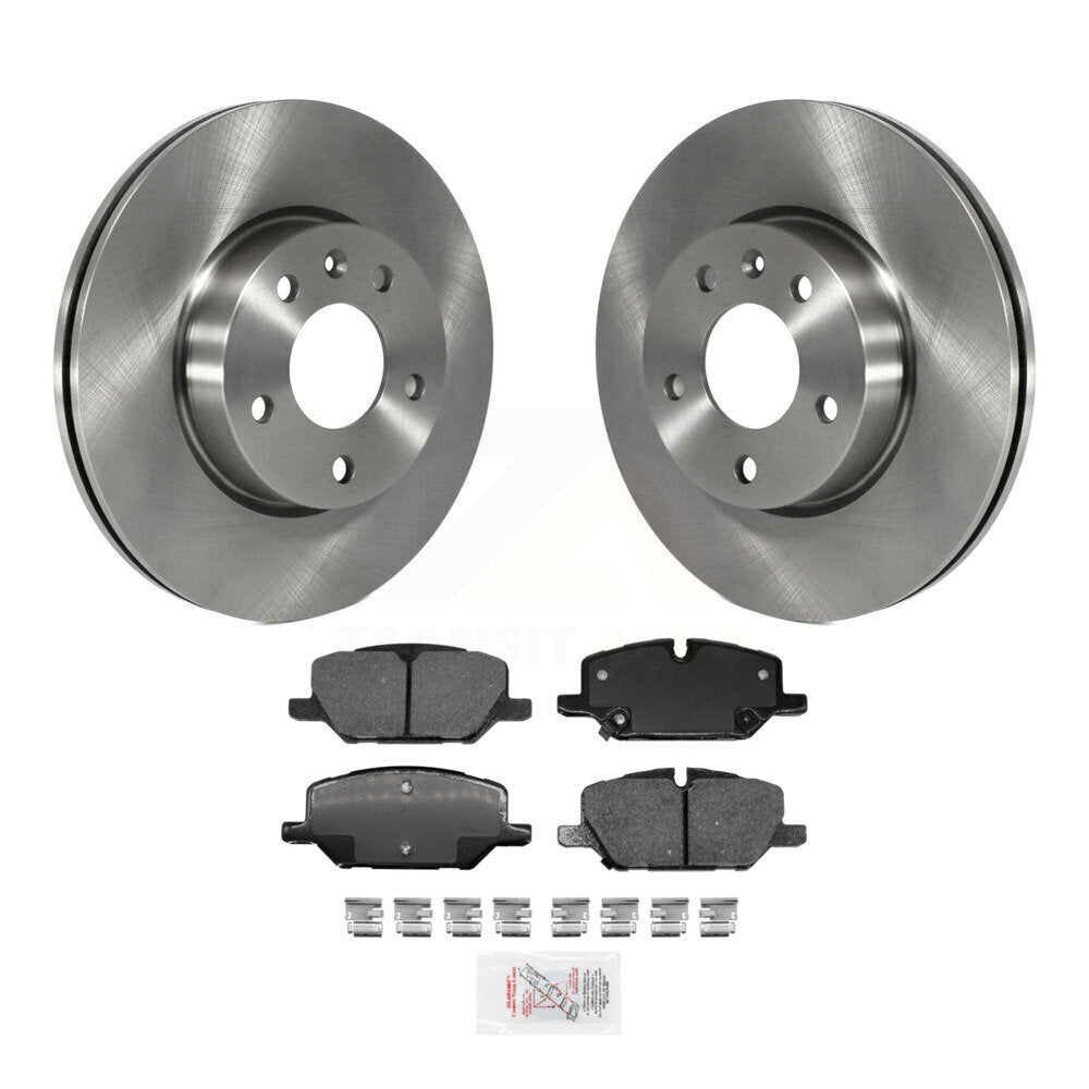 Front Brake Rotors Ceramic Pad Kit For 21-23 Cadillac CT4 With 300mm Diameter Rotor K8A-103970