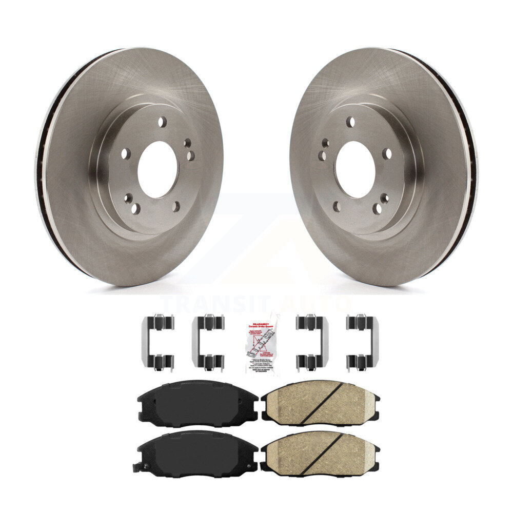 Front Brake Rotors & Ceramic Pad Kit For Hyundai Santa Fe With 294mm Diameter Rotor K8A-103986