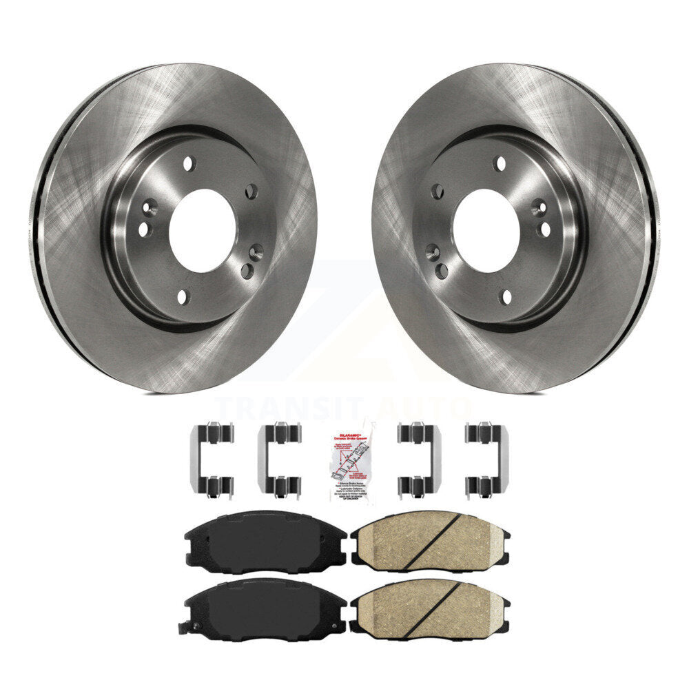 Front Brake Rotors & Ceramic Pad Kit For Hyundai Santa Fe With 276mm Diameter Rotor K8A-103987