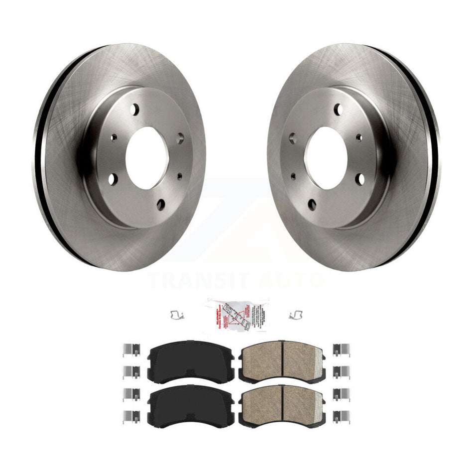 Front Disc Brake Rotors And Ceramic Pads Kit For Mitsubishi Lancer K8A-104004