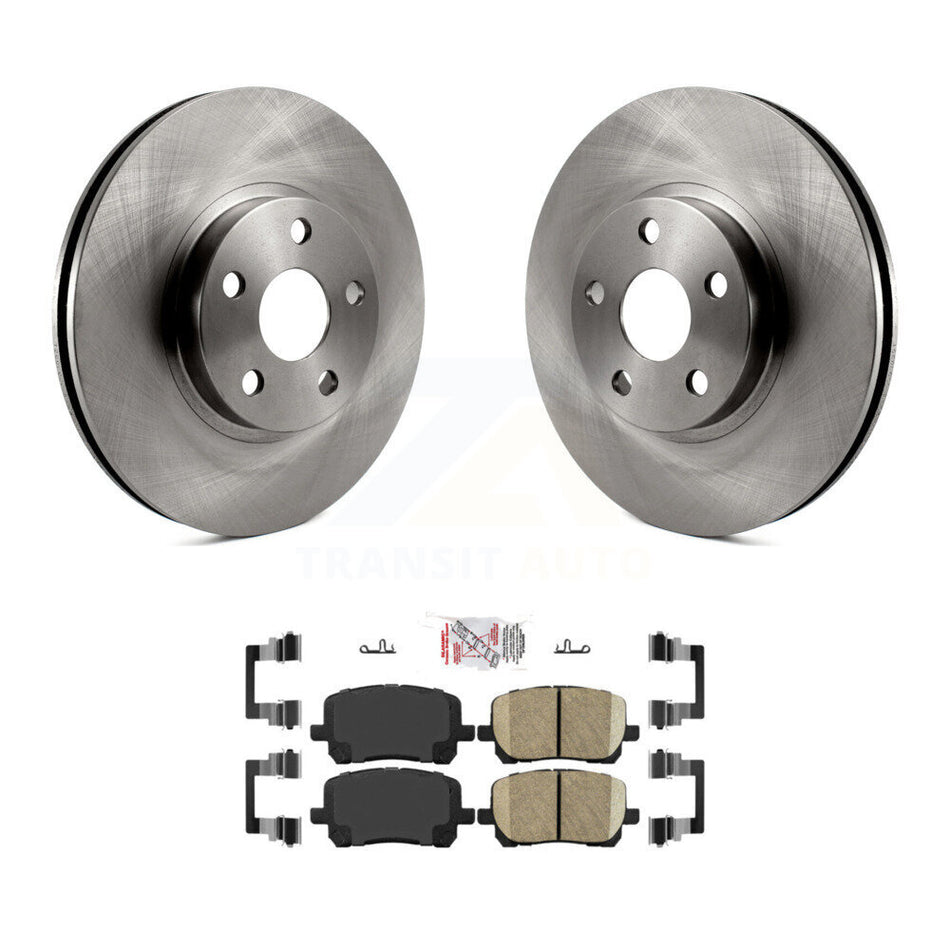 Front Disc Brake Rotor & Ceramic Pad Kit For 2003-2008 Toyota Corolla Matrix Pontiac Vibe K8A-104021