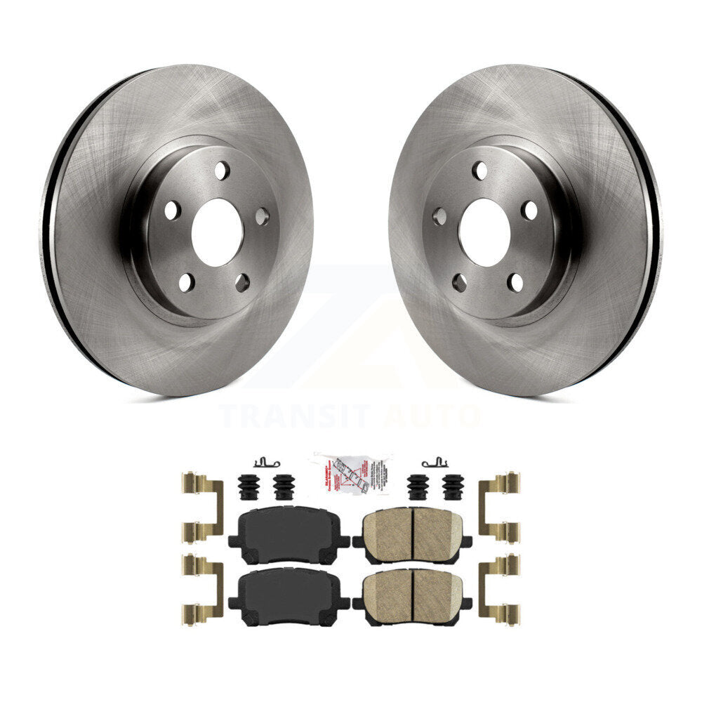 Front Disc Brake Rotor & Ceramic Pad Kit For 2003-2008 Toyota Corolla Matrix Pontiac Vibe K8A-104022