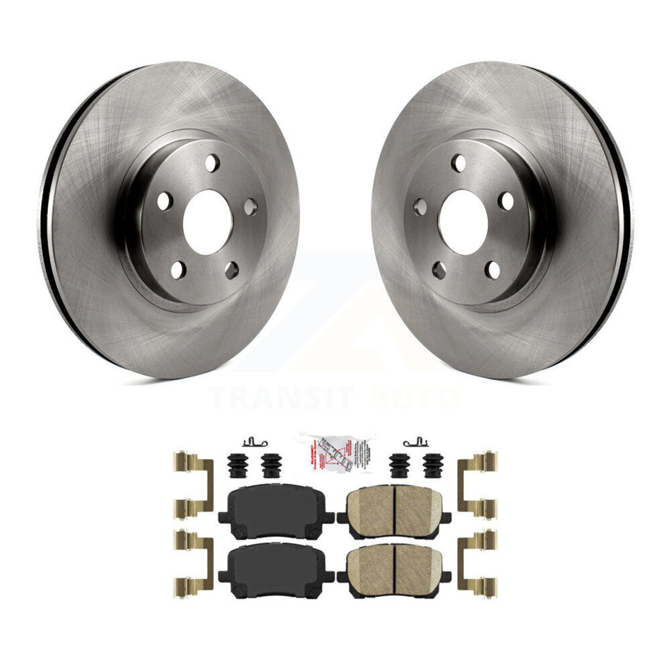Front Disc Brake Rotor & Ceramic Pad Kit For 2003-2008 Toyota Corolla Matrix Pontiac Vibe K8A-104022