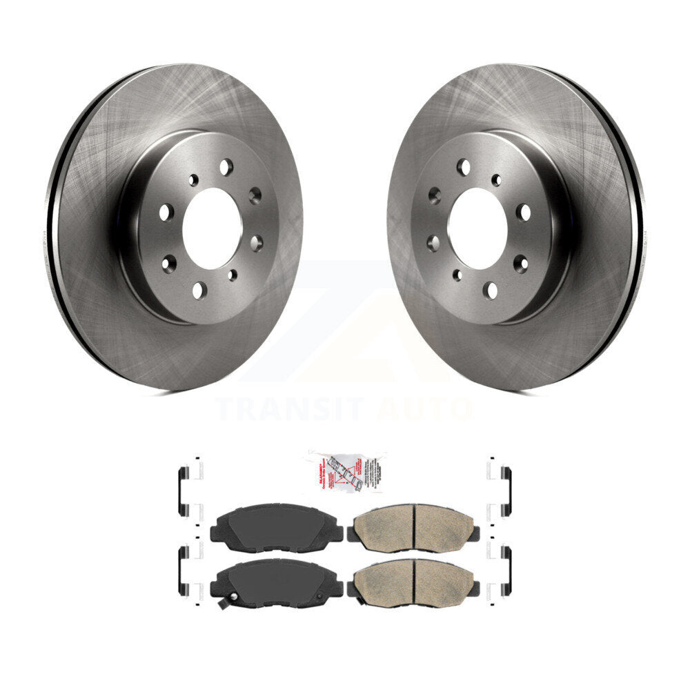 Front Disc Brake Rotors And Ceramic Pads Kit For Honda Civic Acura EL Insight K8A-104025