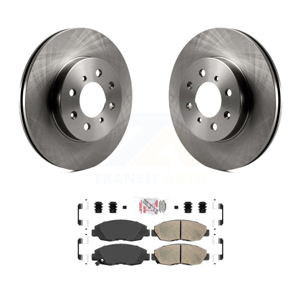 Front Disc Brake Rotors And Ceramic Pads Kit For Honda Civic Acura EL Insight K8A-104027