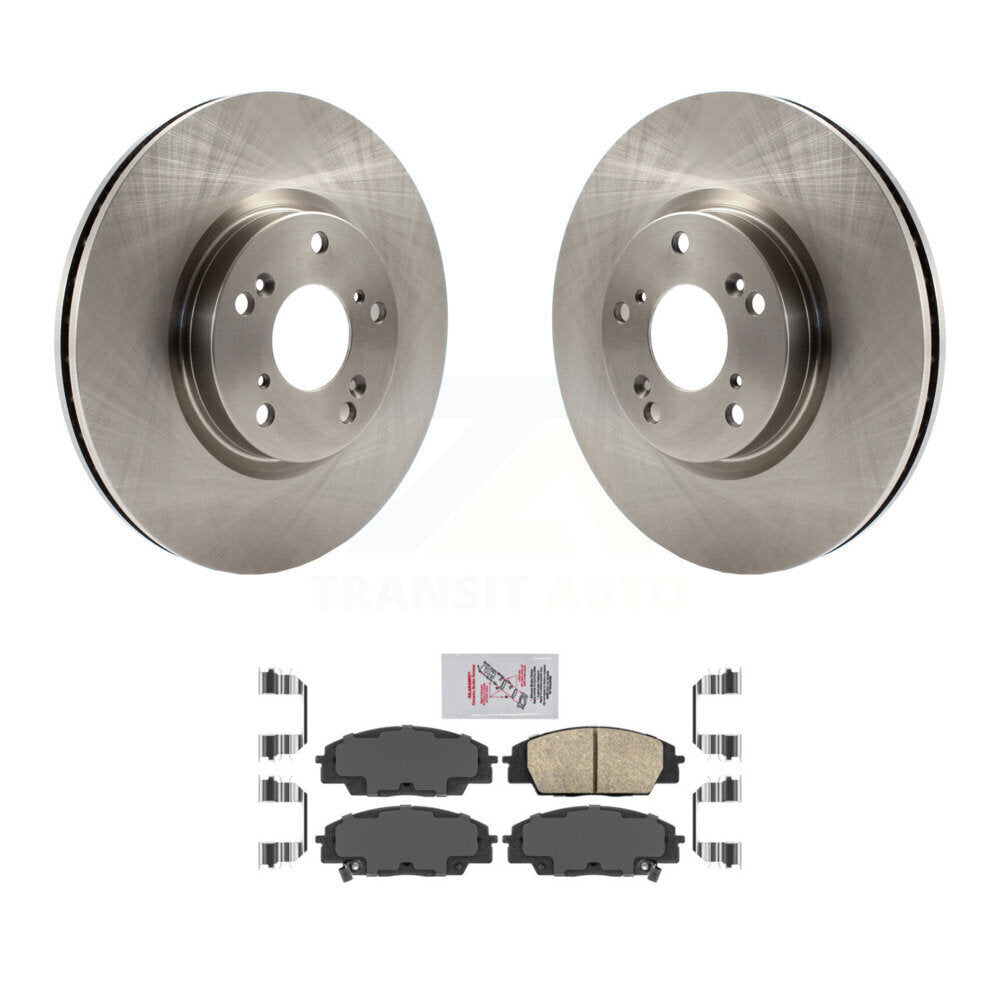 Front Disc Brake Rotors And Ceramic Pads Kit For Honda Civic Acura CSX RSX K8A-104032