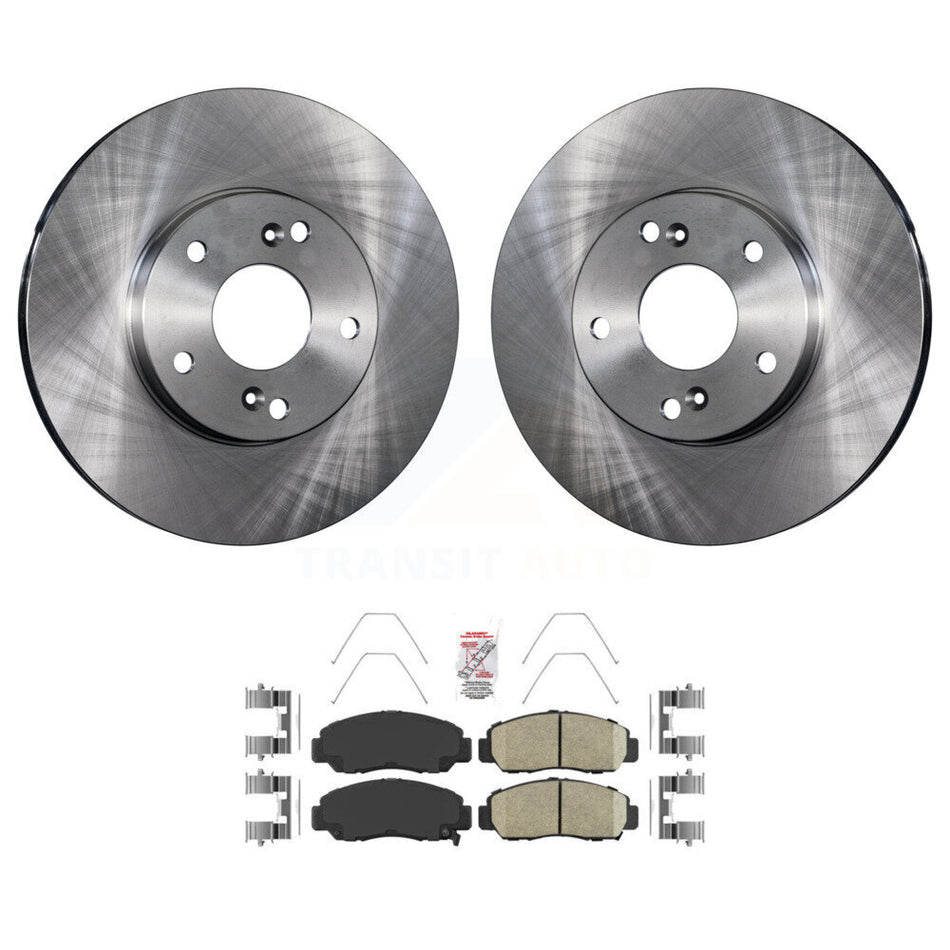 Front Disc Brake Rotors And Ceramic Pads Kit For Honda Civic Accord Acura CSX K8A-104034