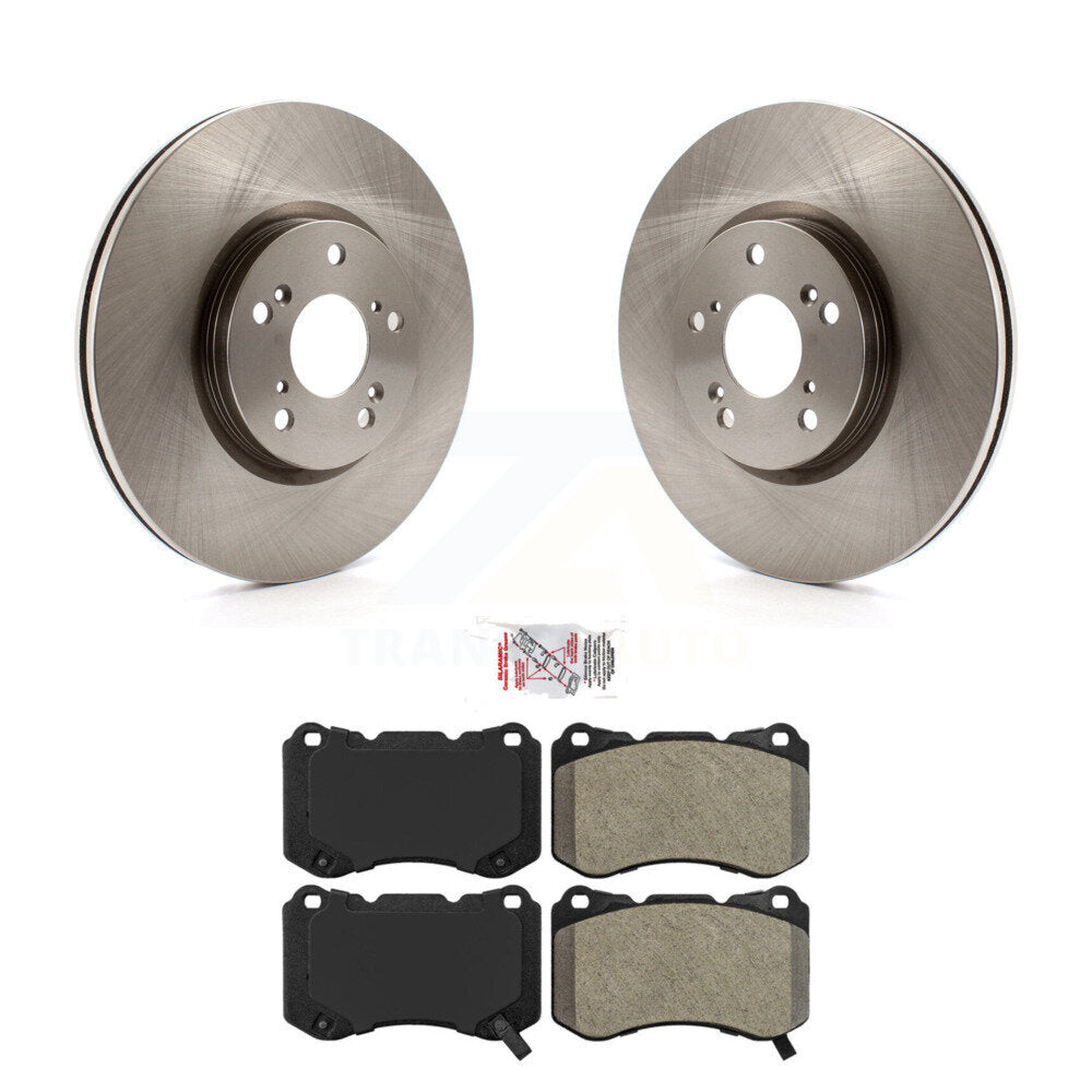 Front Disc Brake Rotors And Semi-Metallic Pads Kit For Acura TL K8A-104049