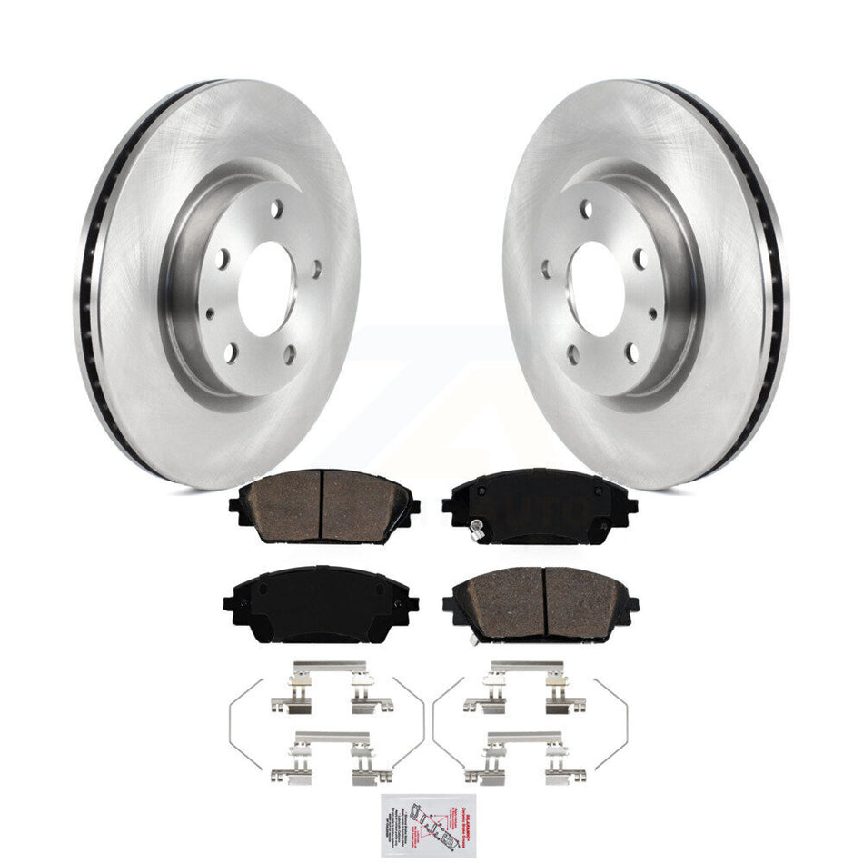 Front Disc Brake Rotors And Ceramic Pads Kit For 2020-2023 Mazda CX-30 K8A-104057
