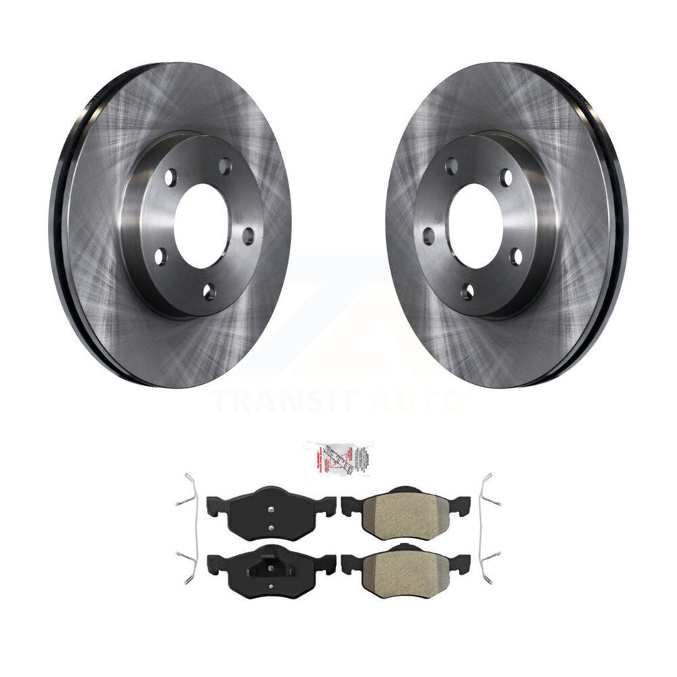 Front Brake Rotor And Semi-Metallic Pad Kit For Ford Escape Mazda Tribute Mercury Mariner K8A-104064
