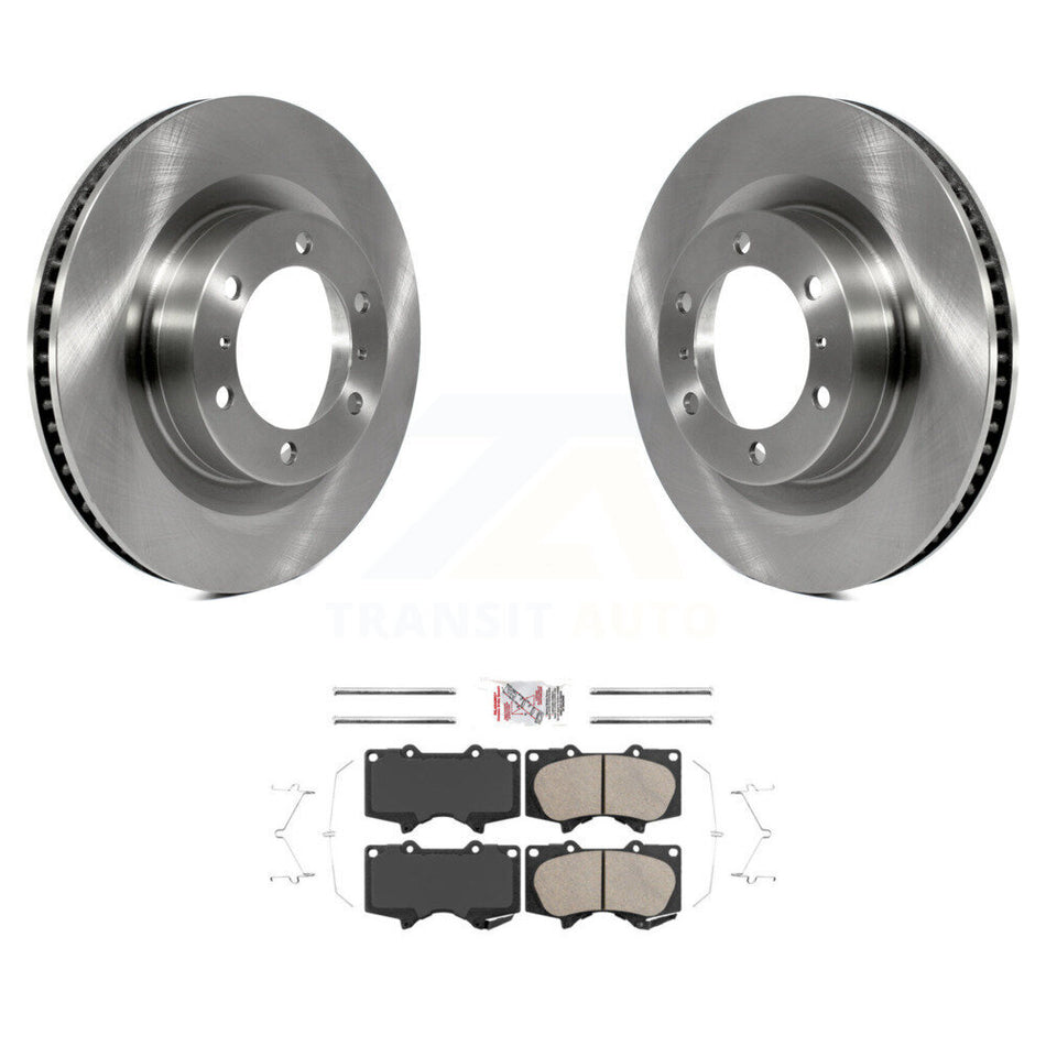 Front Disc Brake Rotors And Ceramic Pads Kit For 2010-2023 Toyota 4Runner Lexus GX460 K8A-104069