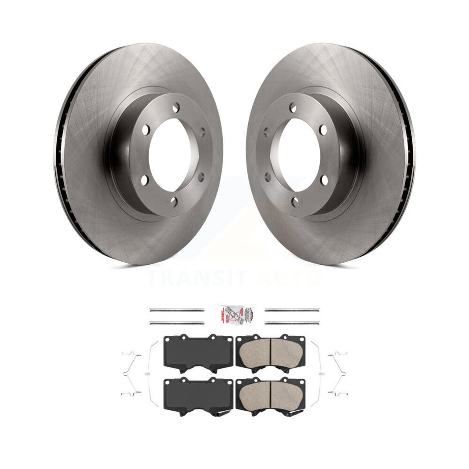 Front Disc Brake Rotors And Ceramic Pads Kit For Toyota 4Runner Lexus GX470 K8A-104071