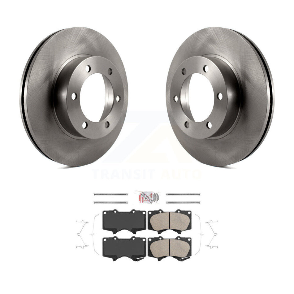 Front Disc Brake Rotors And Ceramic Pads Kit For Toyota Tundra Sequoia K8A-104073
