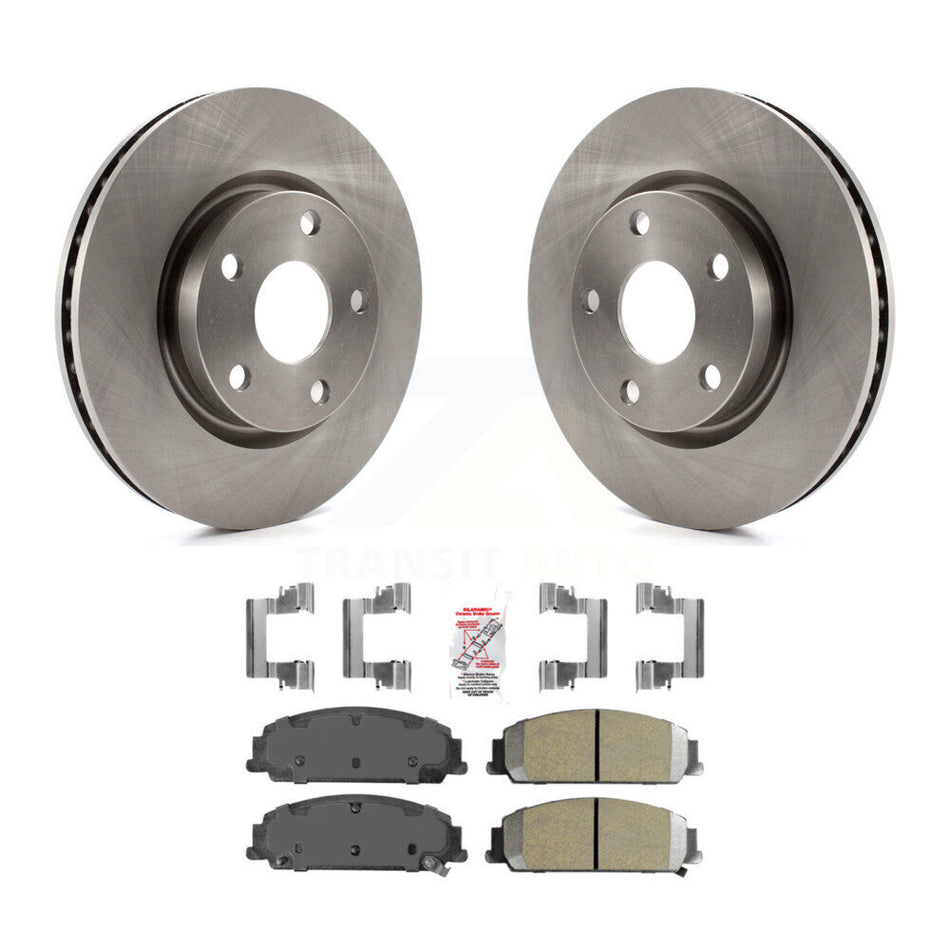 Front Disc Brake Rotors And Semi-Metallic Pads Kit For 2008-2009 Pontiac G8 Base K8A-104109