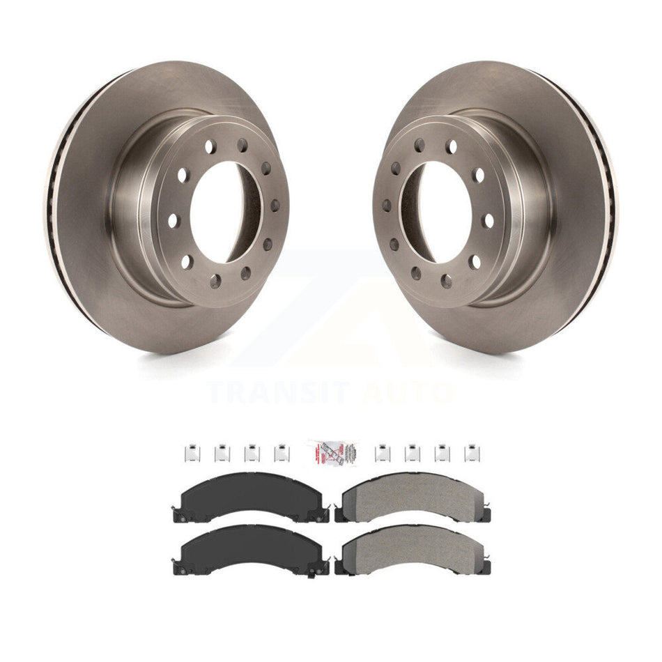Front Brake Rotors Semi-Metallic Pad Kit For Ram Dodge Sterling Truck 4500 5500 Bullet 45 K8A-104114