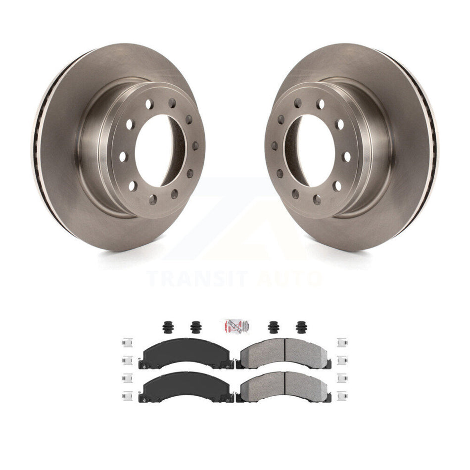Front Brake Rotors Semi-Metallic Pad Kit For Ram Dodge Sterling Truck 4500 5500 Bullet 45 K8A-104115