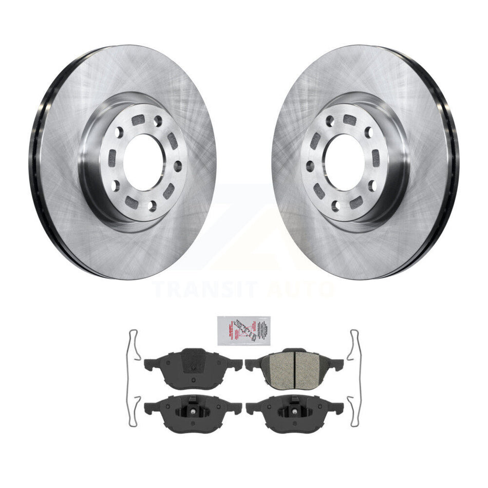 Front Disc Brake Rotors And Semi-Metallic Pads Kit For Mazda 3 5 Sport K8A-104116