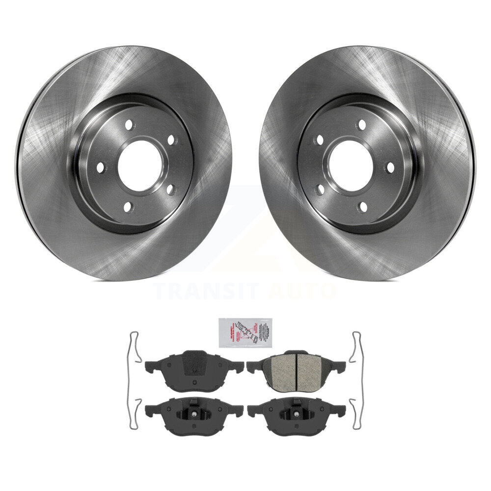 Front Disc Brake Rotors Semi-Metallic Pad Kit For Ford Escape Volvo C-Max S40 C30 V50 C70 K8A-104118