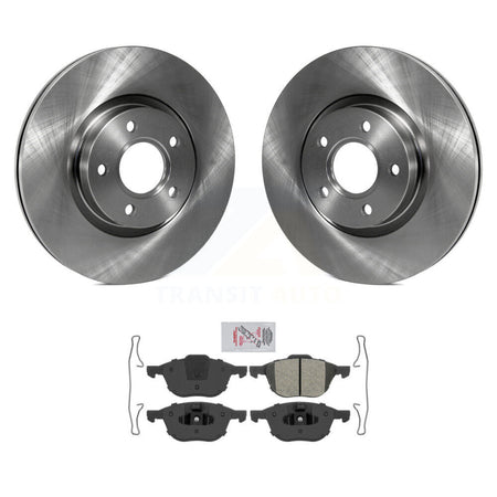Front Disc Brake Rotors Semi-Metallic Pad Kit For Ford Escape Volvo C-Max S40 C30 V50 C70 K8A-104118