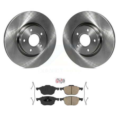 Front Disc Brake Rotors And Ceramic Pads Kit For Ford Escape Volvo C-Max S40 C30 V50 C70 K8A-104119