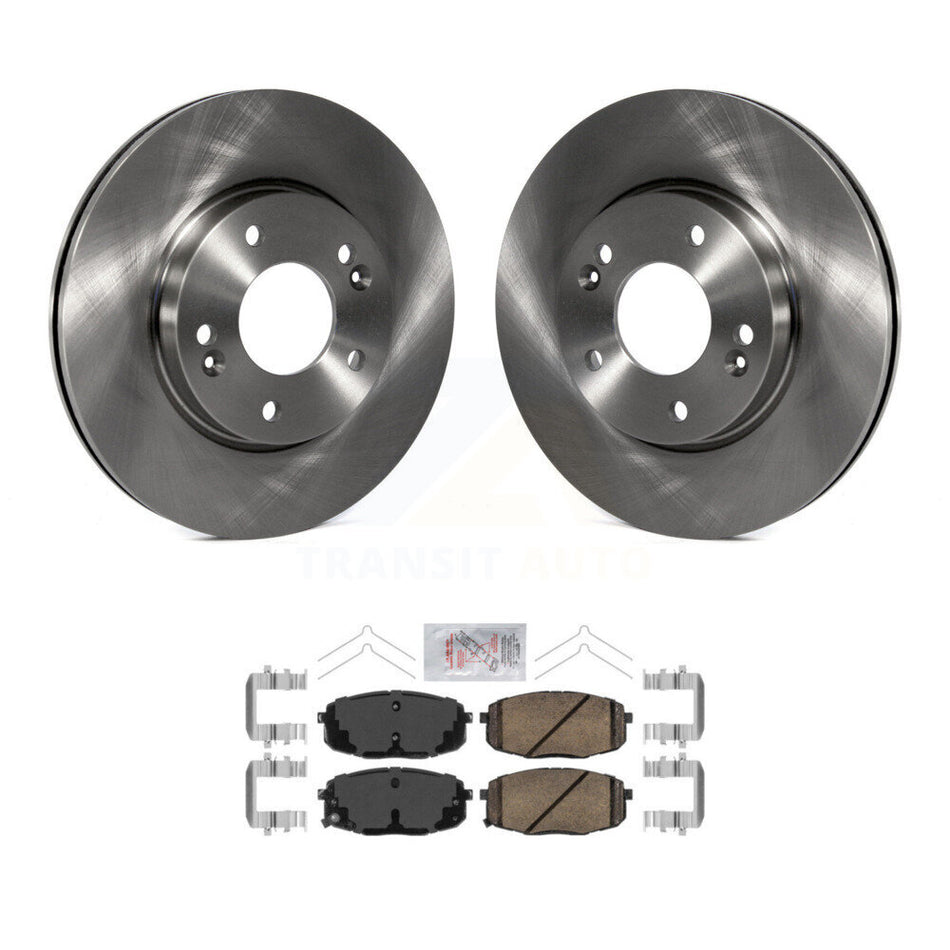 Front Disc Brake Rotors Ceramic Pad Kit For Kia Hyundai Kona Seltos Forte Soul Elantra GT K8A-104166