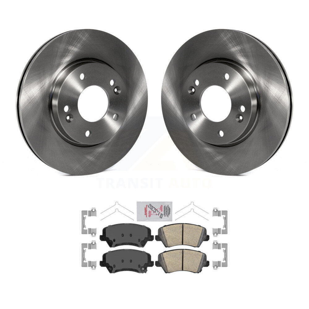 Front Brake Rotor & Ceramic Pad Kit For Kia Forte Hyundai Elantra GT Veloster Forte5 Koup K8A-104168