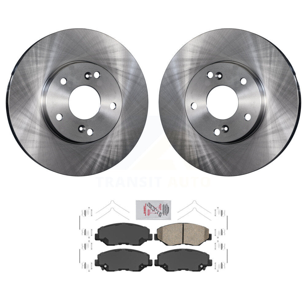 Front Disc Brake Rotors And Ceramic Pads Kit For Honda Civic CR-Z K8A-104183