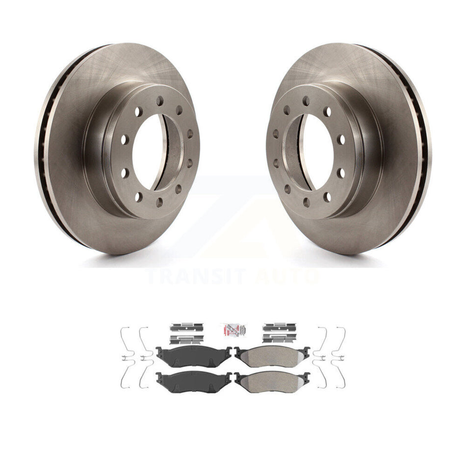 Front Brake Rotor And Semi-Metallic Pad Kit For Ford F-450 Super Duty F-550 International K8A-104194